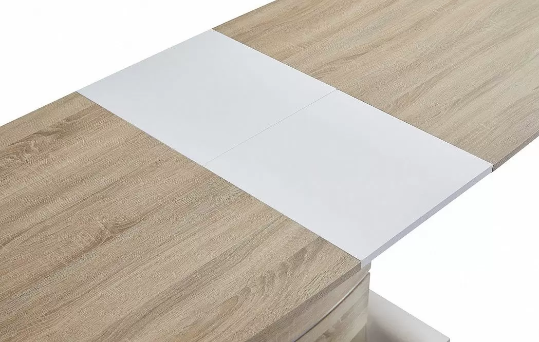 Стол раскладной Verona (140), светлый дуб/белый матовый - фото 12