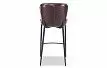 Стул полубарный Peggy (65), глянцевый шоколад/черный