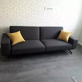 Диван-кровать Soho, графитовый/желтый