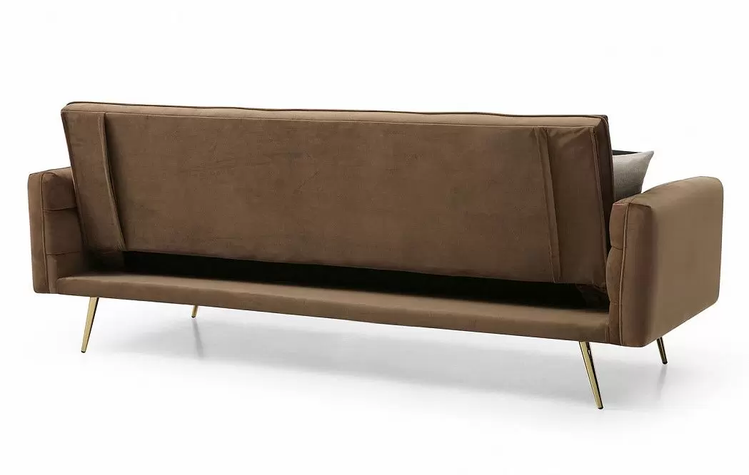 Диван-кровать Madrid, капучино/золотые ножки - фото 10