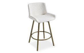 Стул барный Jasmin (76), кремовый/медь