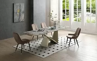 Стол Portofino Champagne + 4 стула Franco