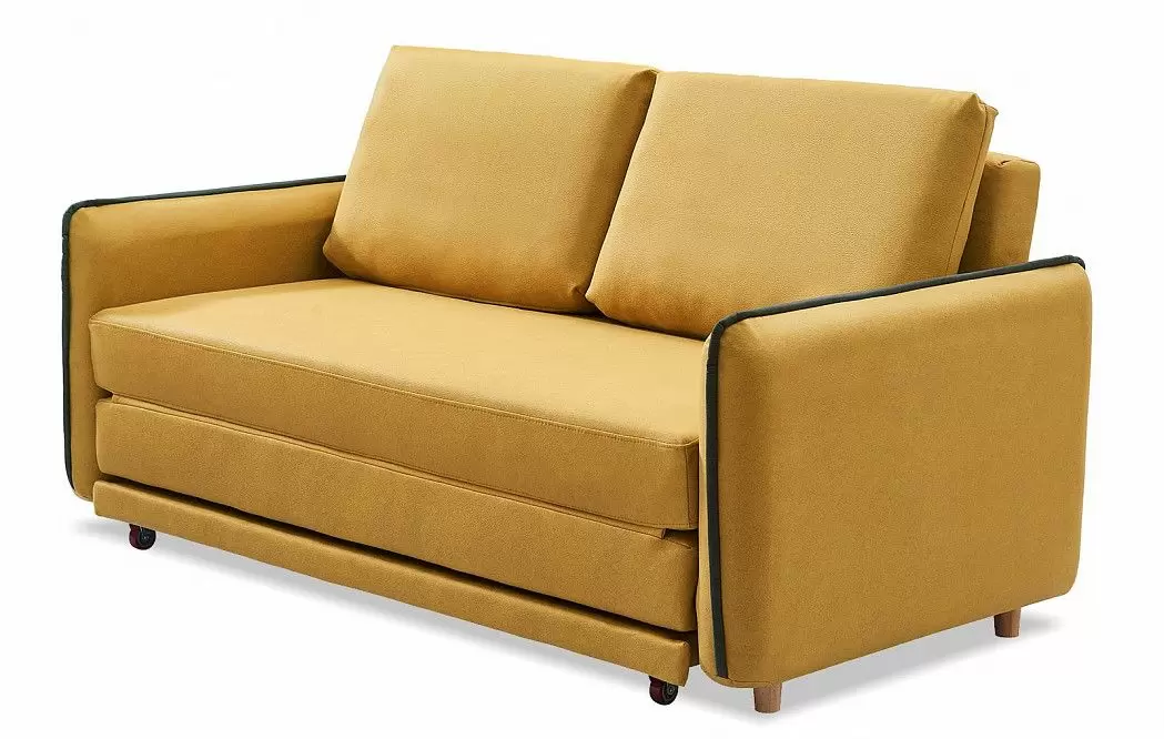 Диван-кровать Arizona 3-х местный, желтый/графит - фото 10