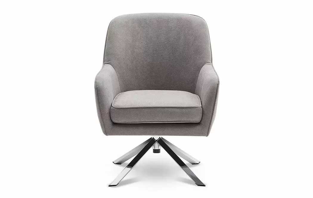 Кресло Molly, серо-бежевый/хром - фото 3