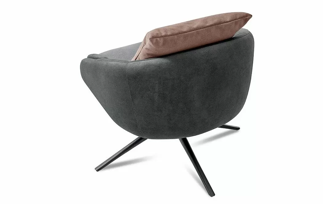 Кресло Leonor, графит/сливовый - фото 8