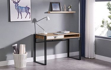 Стол письменный Discovery, орех/черный