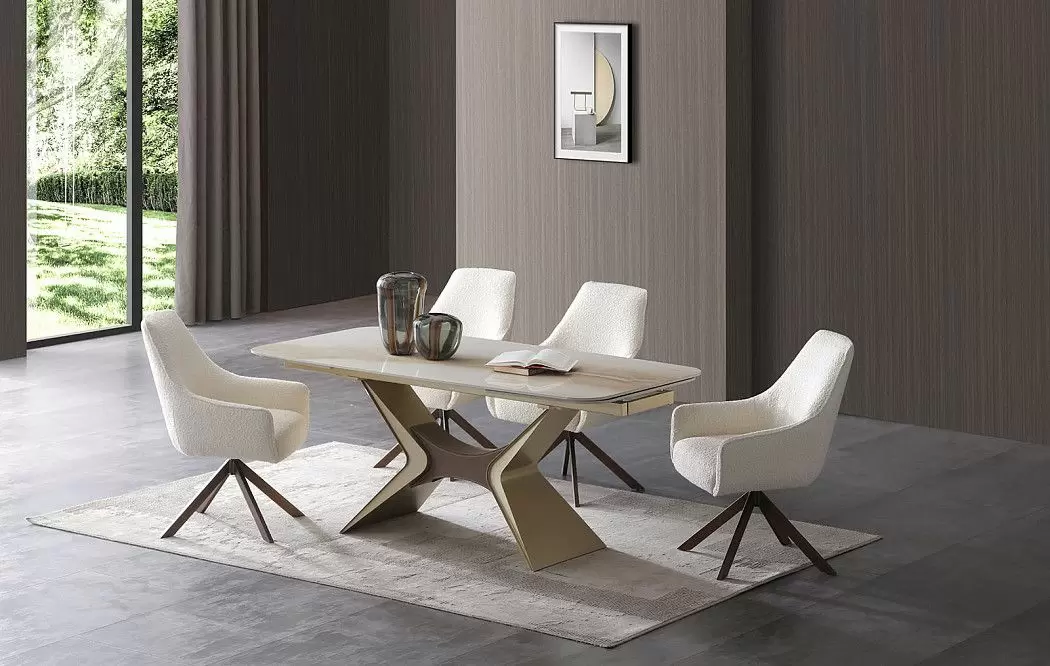 Стул Emma, крем/бронза - фото 6