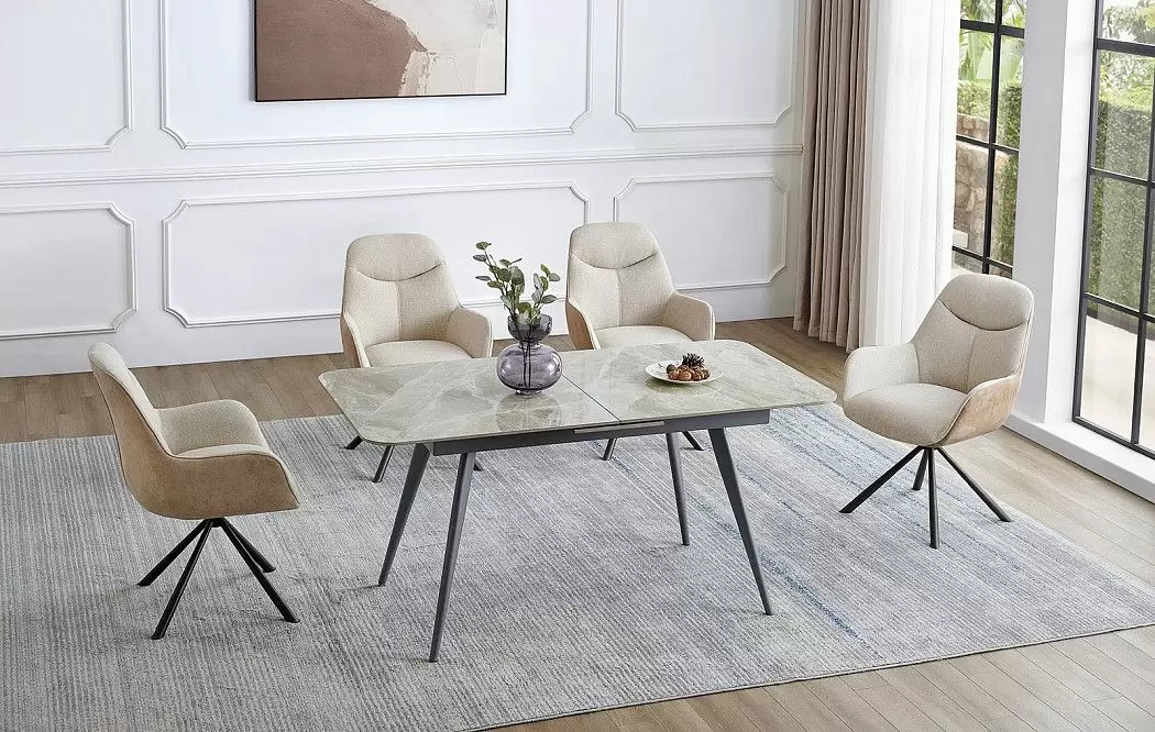 Стол раскладной Felicia 160-190, серый камень - фото 2