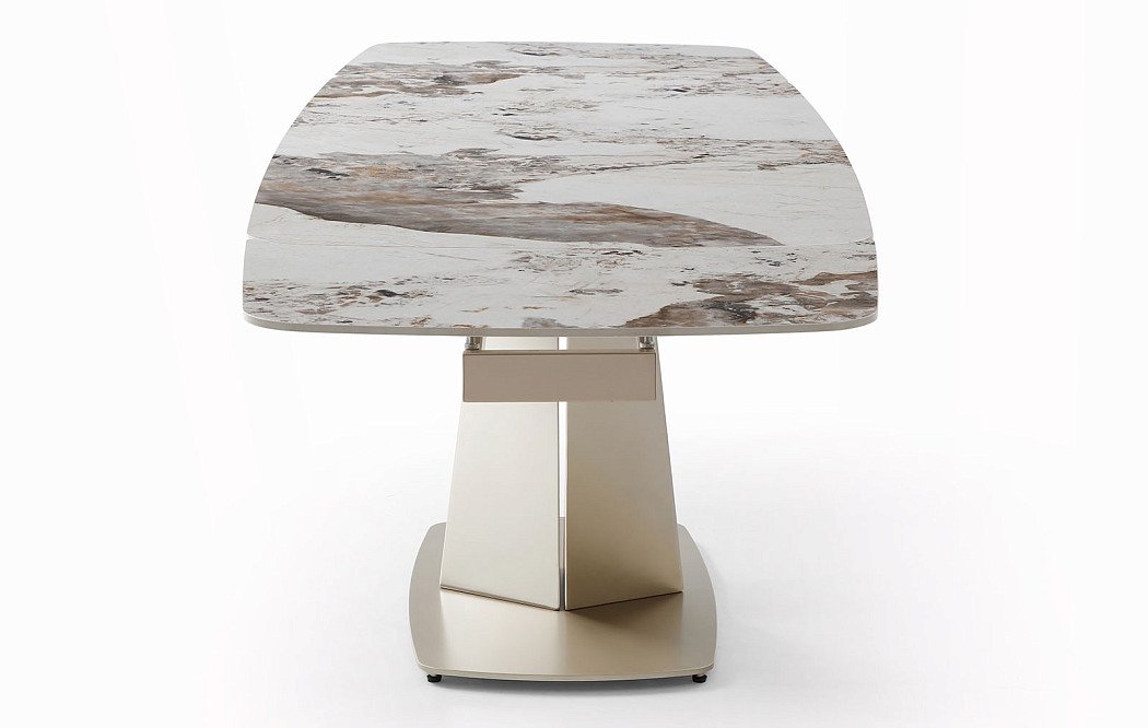 Стол раскладной Victoria 140-200, светлая керамика/шампань - фото 16