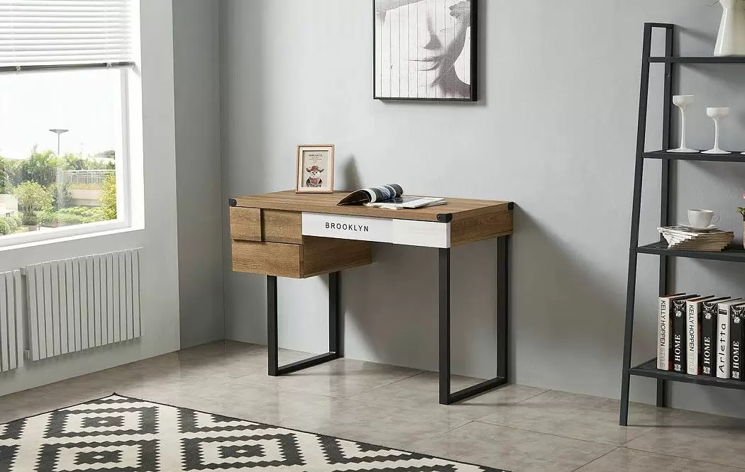 Стол письменный Brooklyn, орех/черный