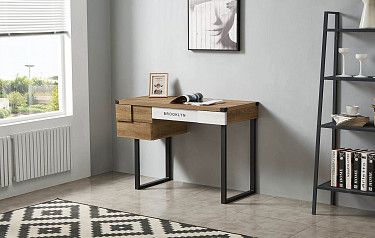 Стол письменный Brooklyn, орех/черный