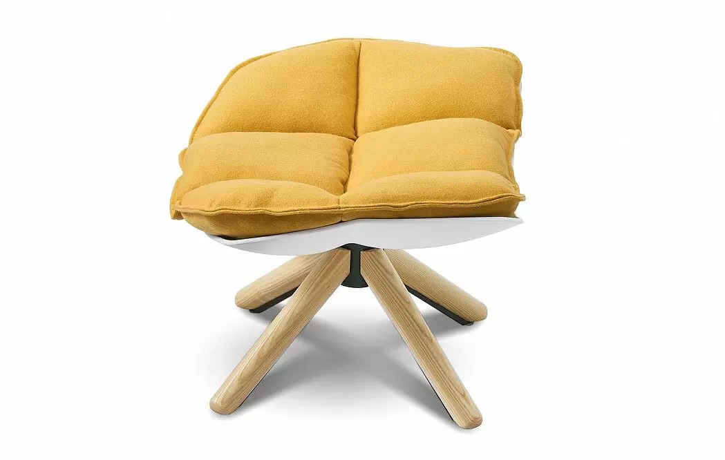 Оттоманка в стиле Husk, желтый - фото 6