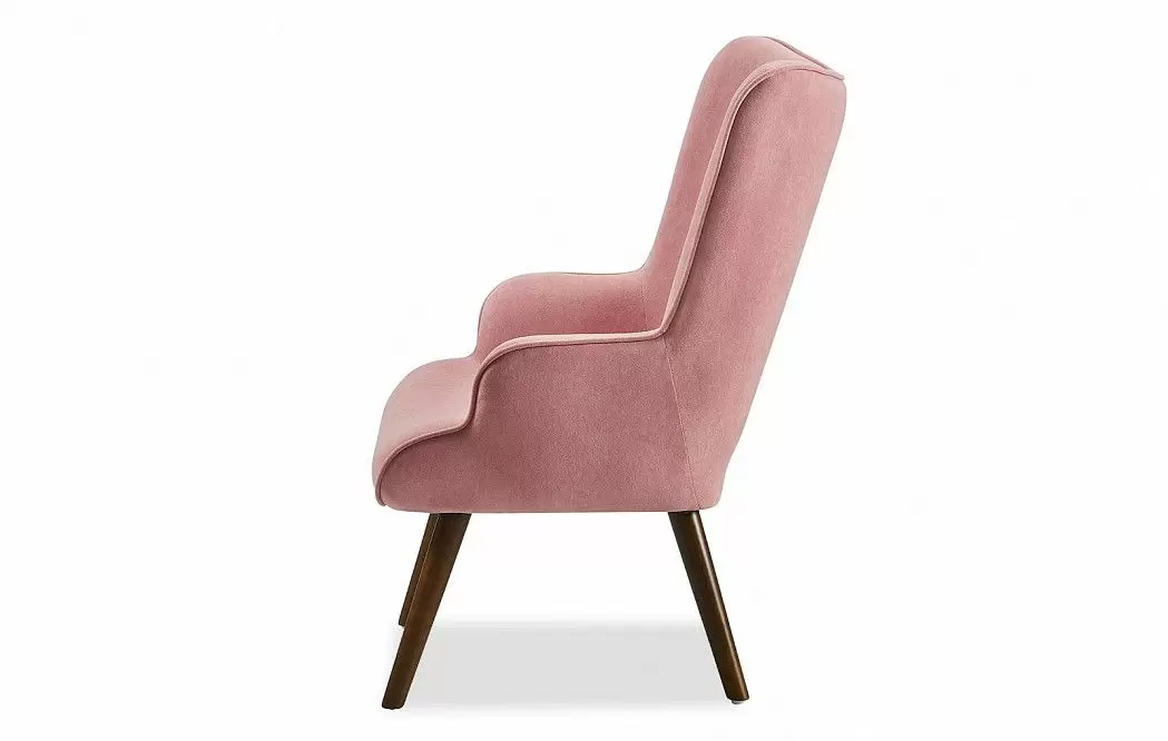 Кресло и оттоманка Hygge, коралловый/орех - фото 5