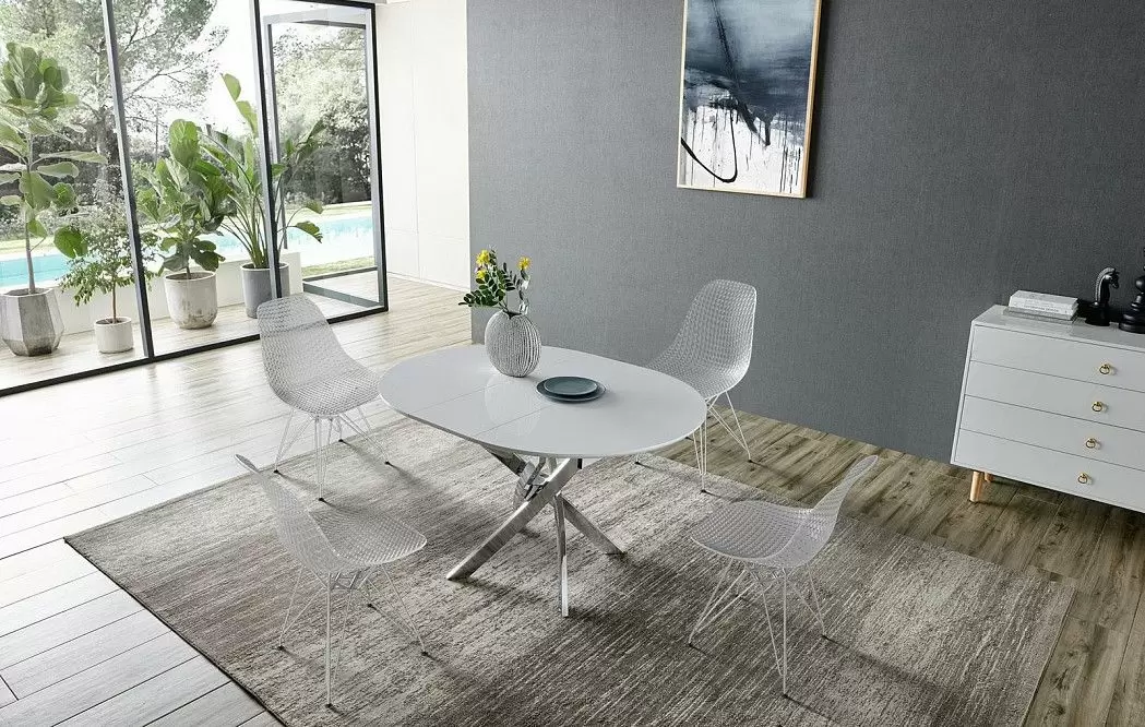 Стол Charly + 4 стула Rain