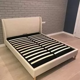 Кровать Carrera 160x200 (с подъемным механизмом), голубой