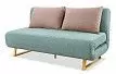 Диван-кровать Rosy 3-х местный, мята/коралловый