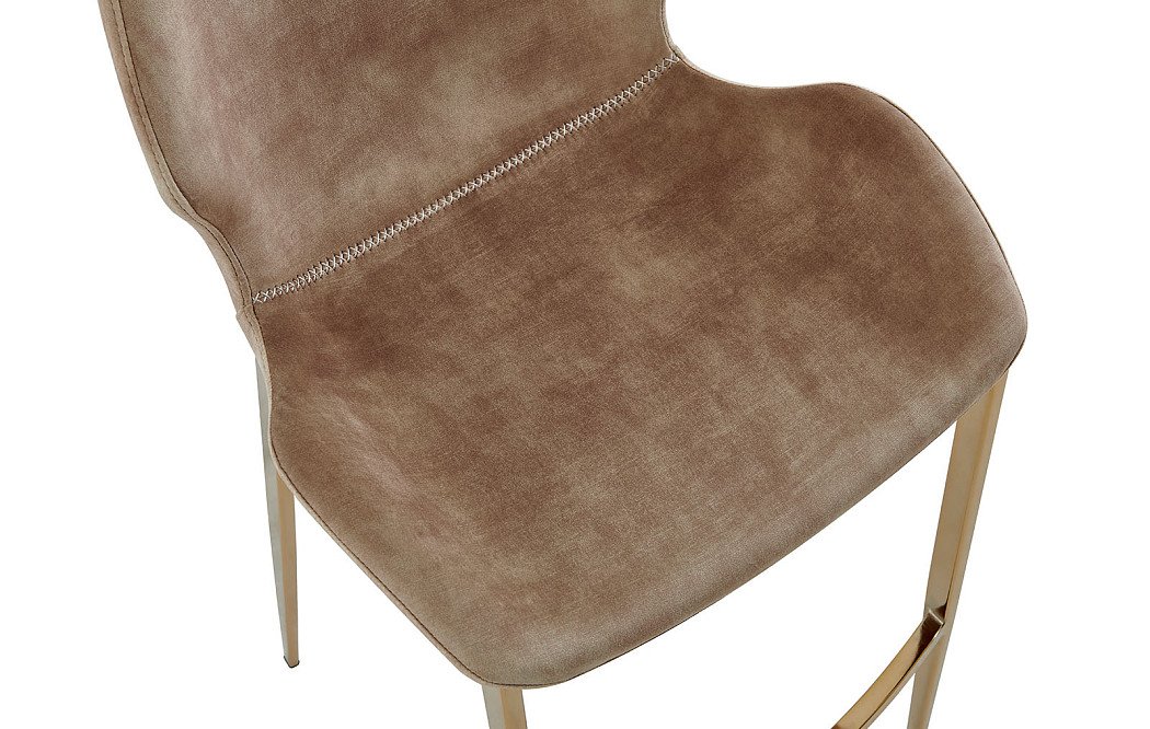 Стул барный Harley (75), капучино/золото - фото 4