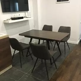 Стол раскладной Vermont, черный/белый