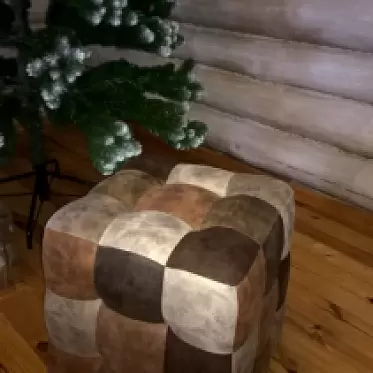 Пуф Trendy, коричневый пэчворк OK-IMG-20181213-WA0010