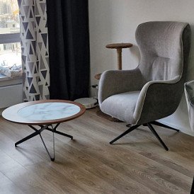 Оттоманка Lucille, бежевый/серо-коричневый