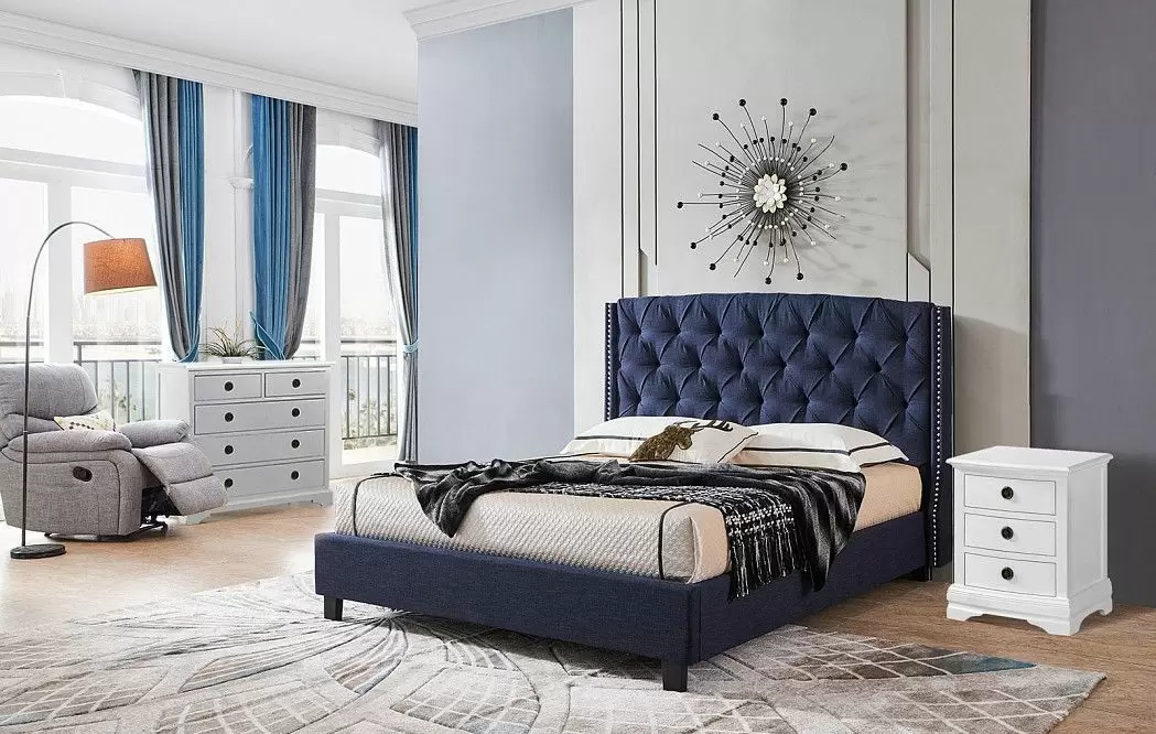 Кровать Evita Grand, темно-синий - фото 11