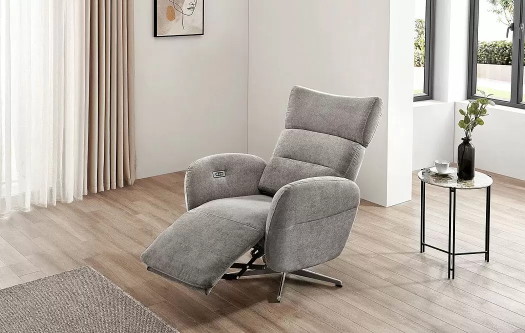 Кресло-реклайнер Star, серый - фото 15