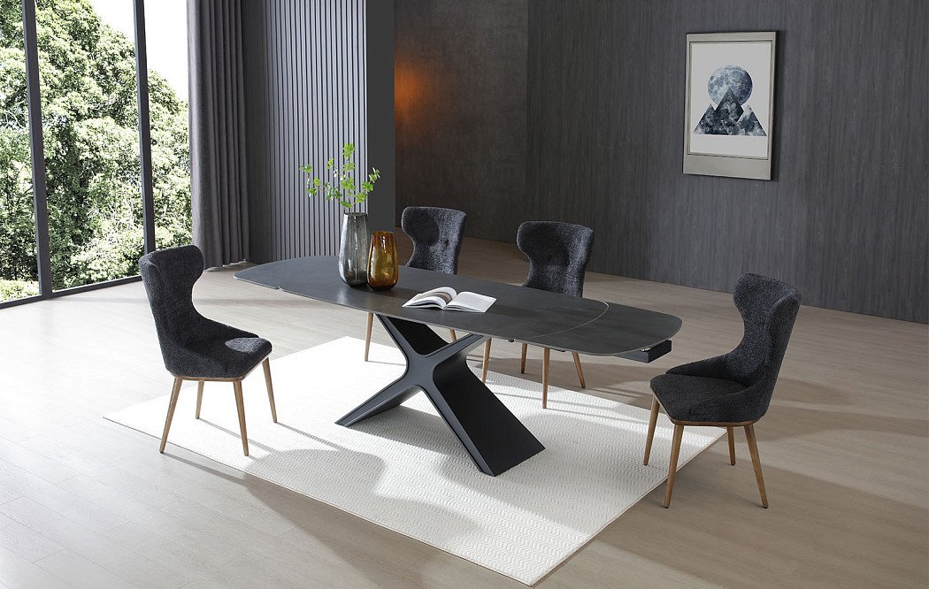 Стул Augusta, графит/орех - фото 4