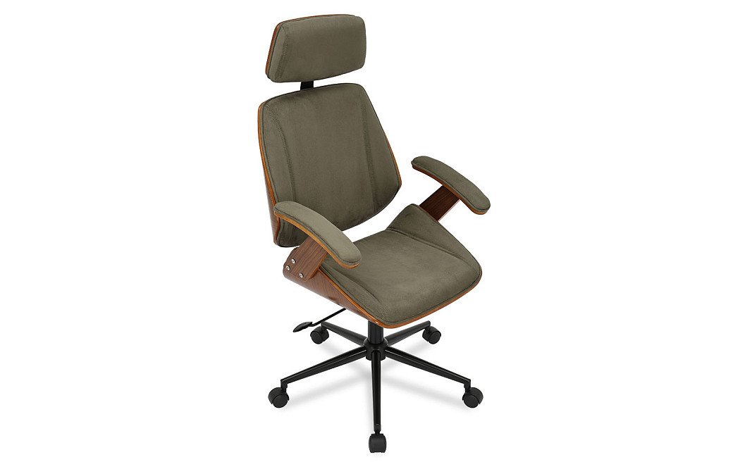 Кресло Benjamin, зеленый/орех - фото 9