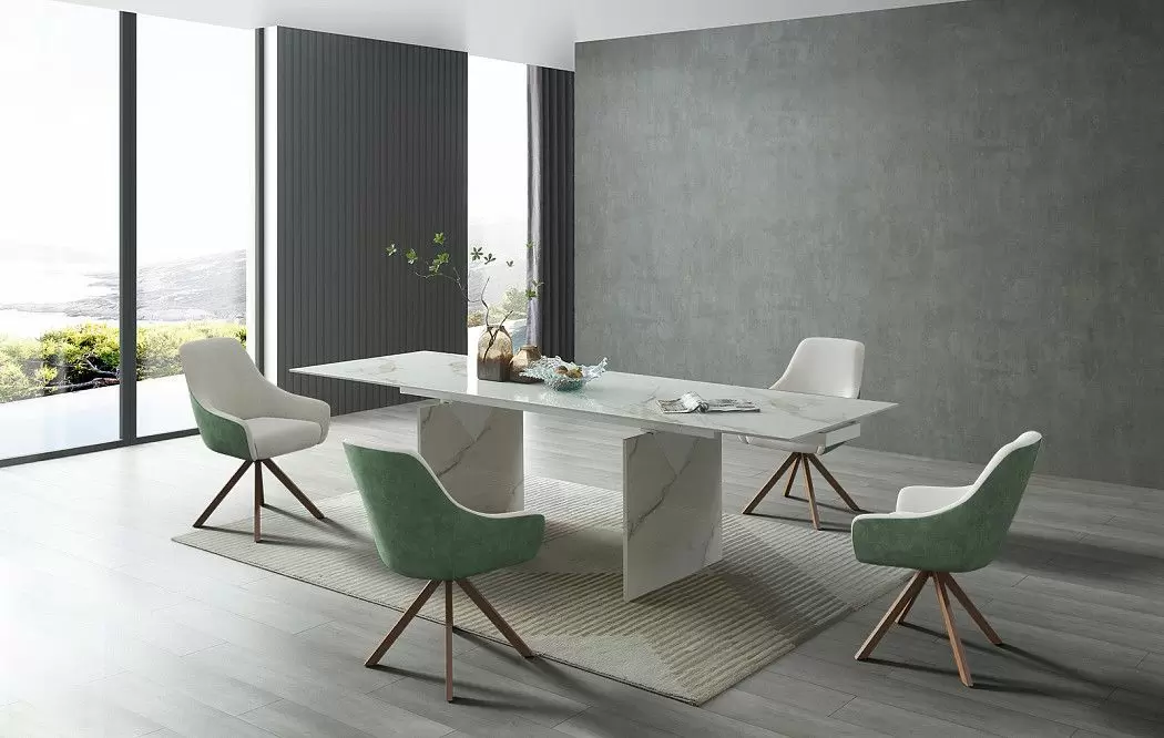 Стол раскладной Santorini 160-240, белая керамика - фото 15