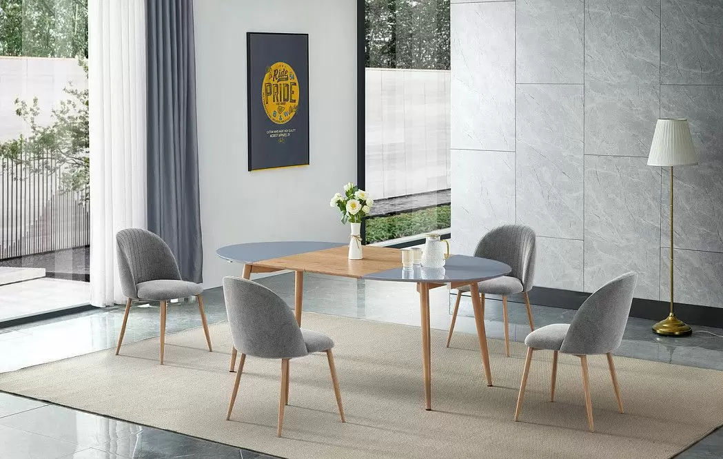 Стул Angela, темно-серый/дерево - фото 2