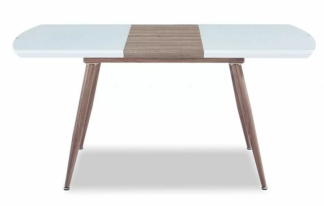 Стол раскладной Fredric 120-160, белый/дуб - фото 5