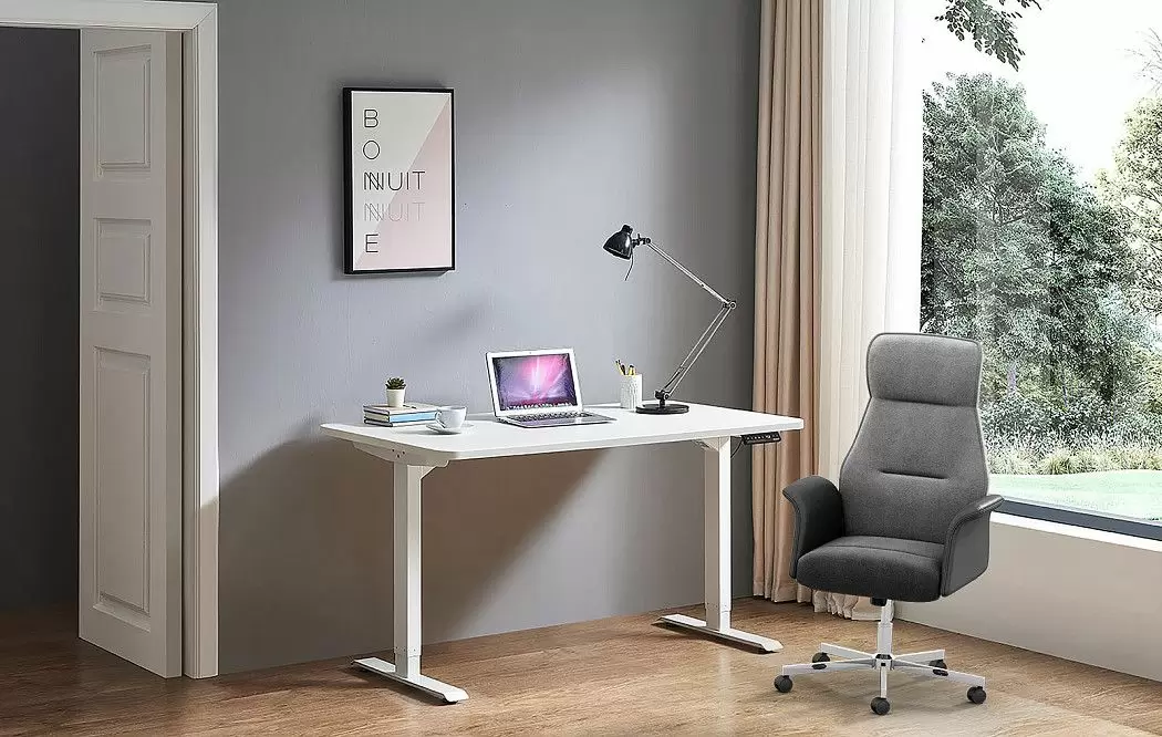 Стол New York (140) белый, регулируемая высота, электропривод - фото 11