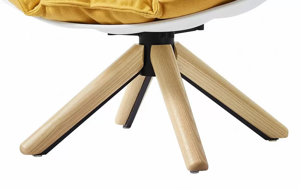 Кресло и оттоманка в стиле Husk, желтый - фото 12