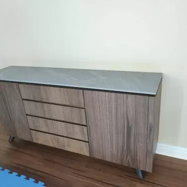 Буфет Nottingham, серая керамика/орех