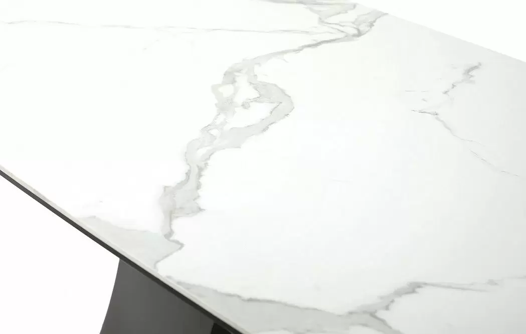 Стол раскладной Palermo 160-240, белая керамика/серый - фото 8