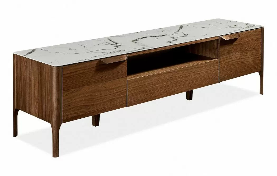 ТВ Тумба Stanford, орех/мрамор - фото 3