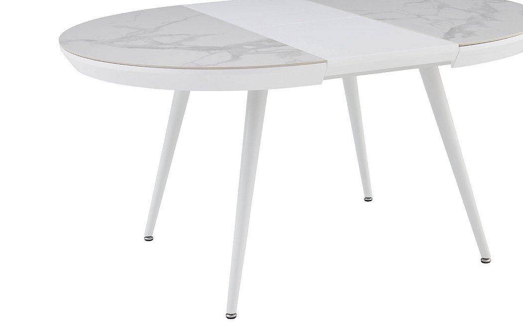 Стол раскладной Valerie 110-150, белая керамика - фото 11