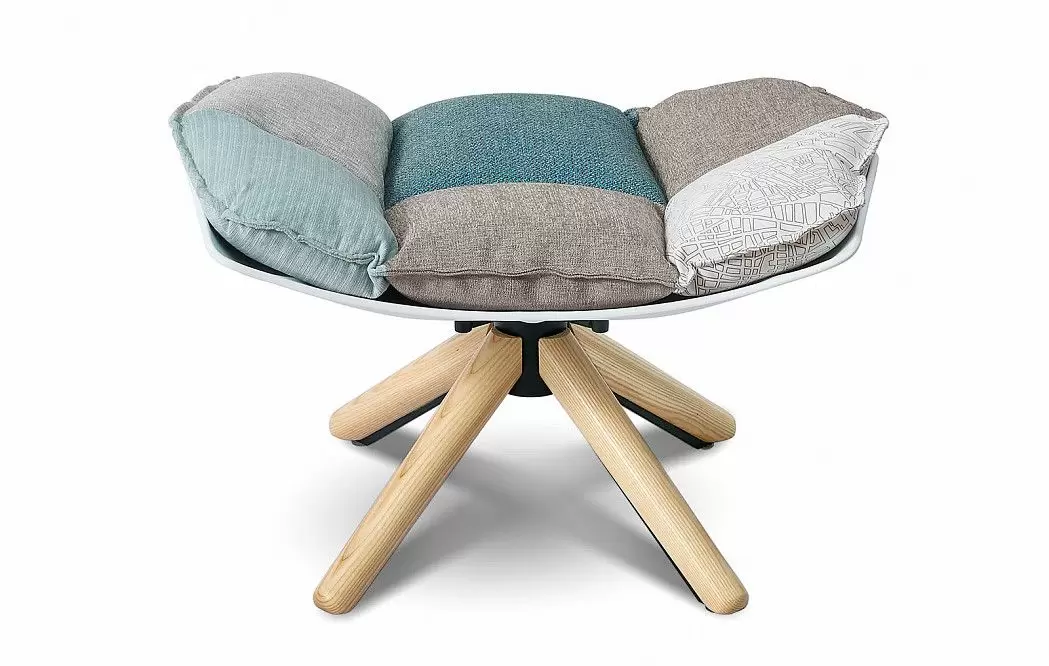 Кресло и оттоманка в стиле Husk, светлый пэчворк - фото 10