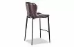 Стул полубарный Peggy (65), глянцевый шоколад/черный
