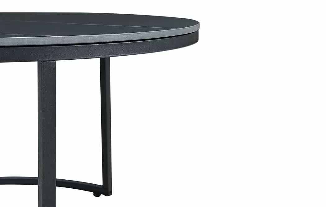 Набор из 2-х столов журнальных Nocturne, черная/белая керамика - фото 9