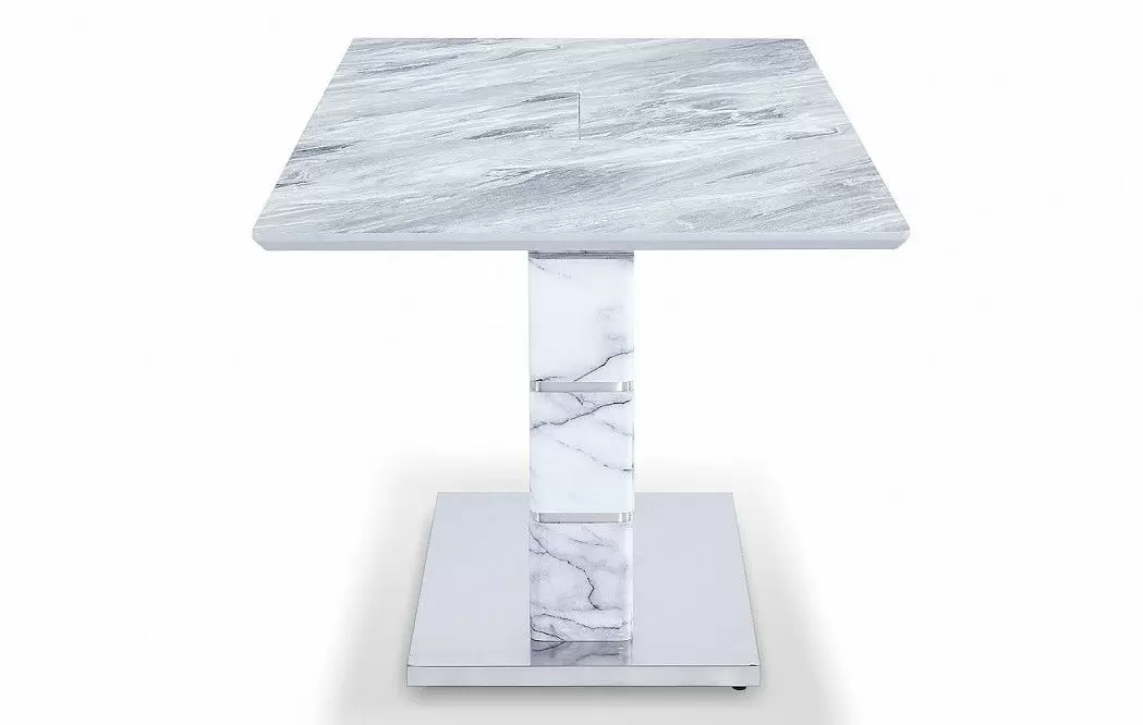 Стол раскладной Gustav 120-160, серый мраморный рисунок - фото 9