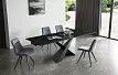 Стол раскладной Savoy 160-220, черная керамика