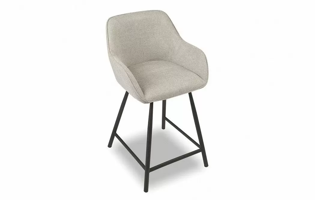 Стул полубарный Edwin, светло-серый/черный - фото 9