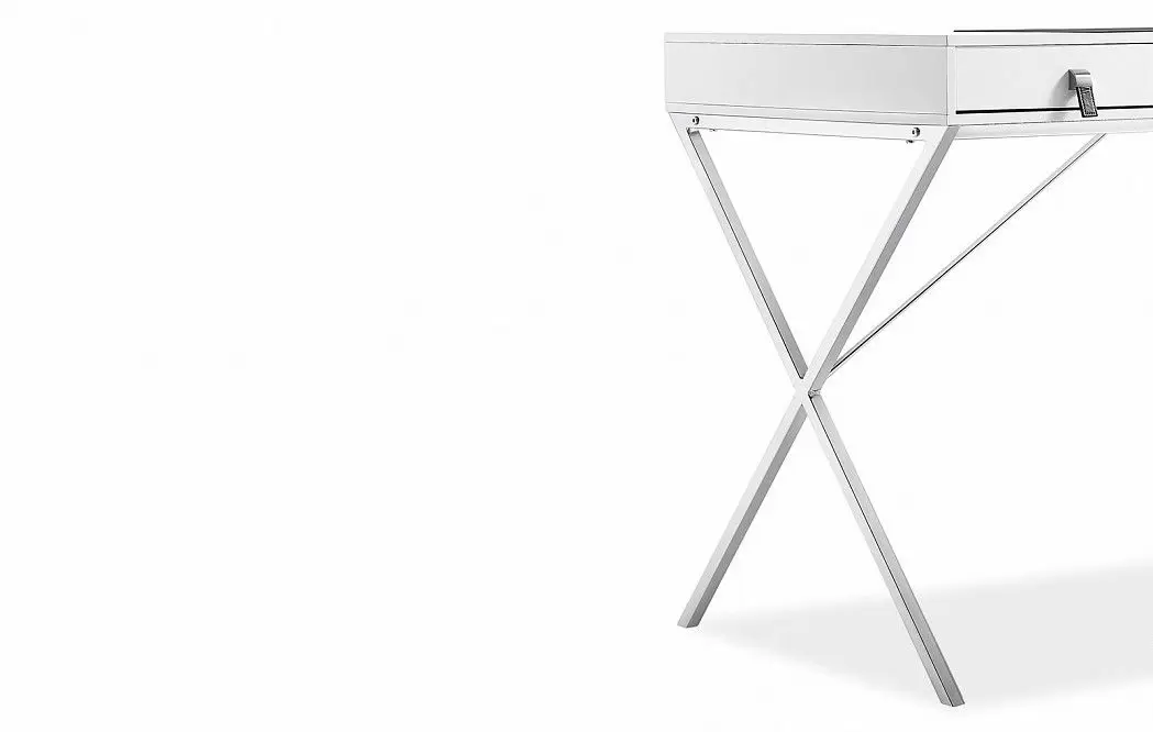 Стол письменный Christopher, белый/хром - фото 7