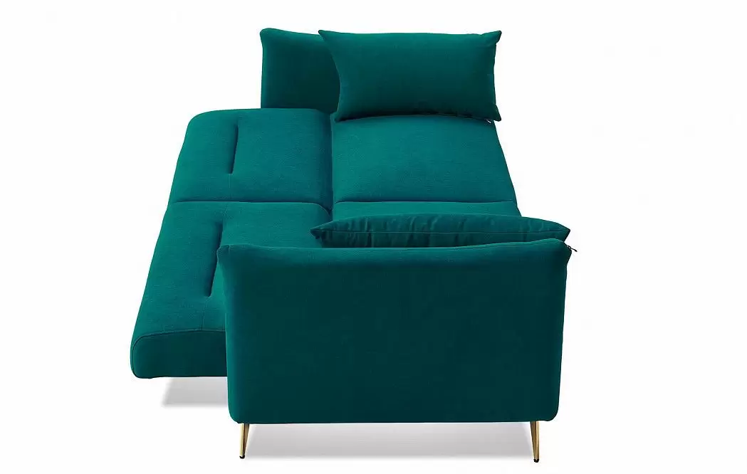 Диван-кровать Liverpool, темно-бирюзовый/золото - фото 9