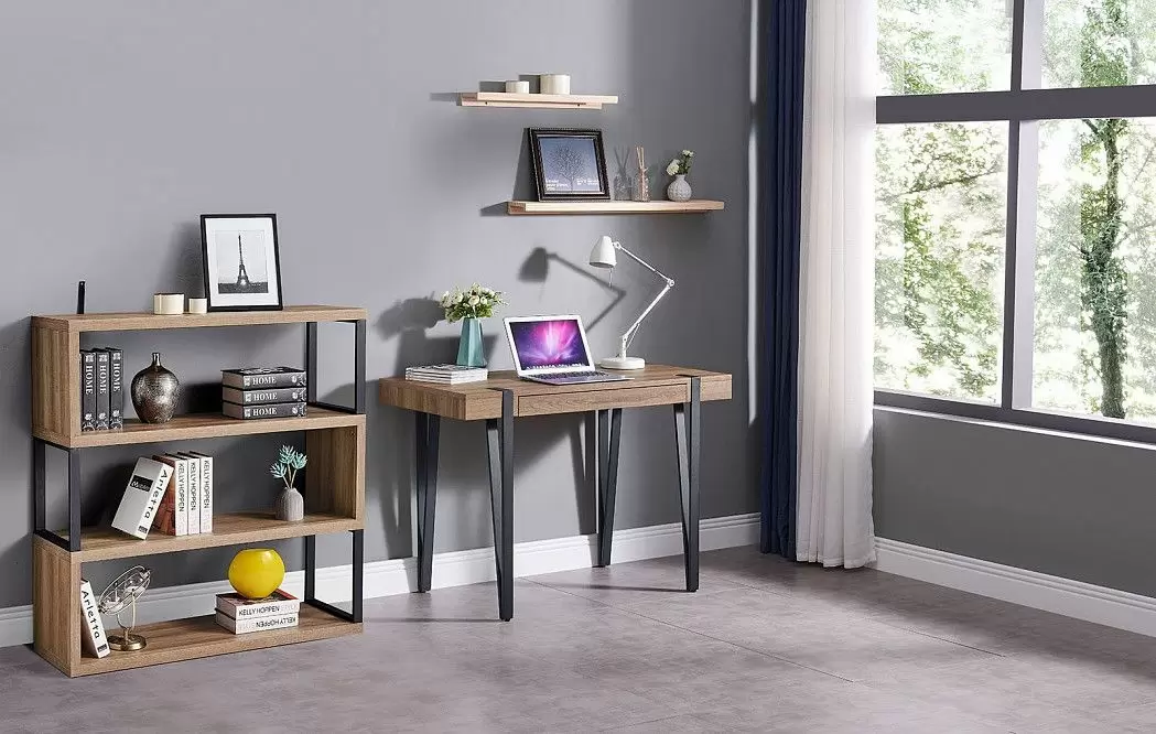 Стол письменный Project, орех/черный - фото 16