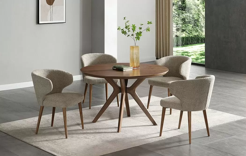 Стул Simona, песочный/орех - фото 3