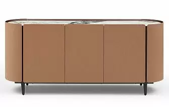 Буфет Scarlett, светлая керамика/коричневый