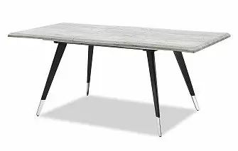 Стол раскладной Dusseldorf 140-180, античный дуб/черный