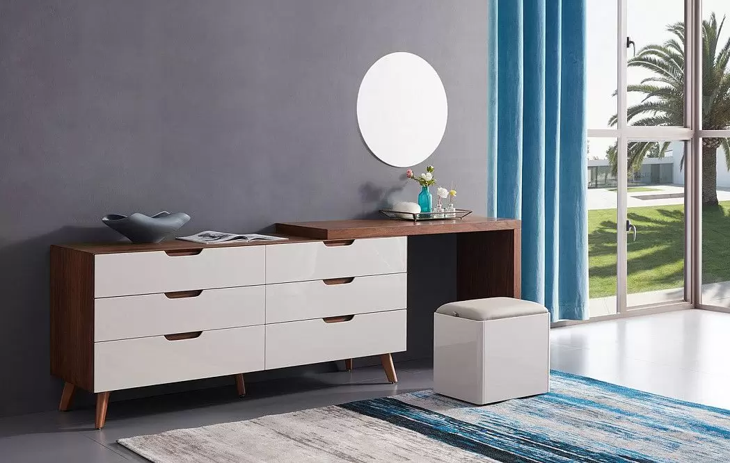 Комплект для спальни Venezia, коралловый/орех - фото 3